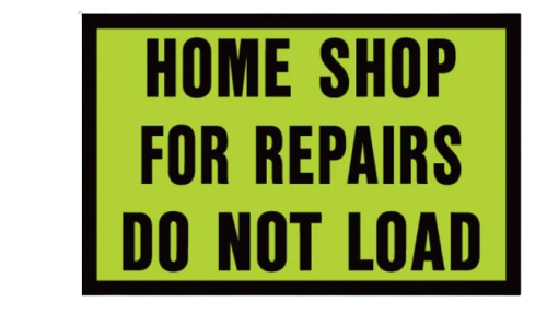 AUTOCOLLANT HOME SHOP FOR REPAIR - DO NOT LOAD